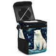 thumbnail image 1 of Polar Bear Foldable, with Lid, Leak-proof, Hanging Car Trash Can Garbage Can Container for Automobile, Trash Can for Car Organizer and Storage Bag, 1 of 6