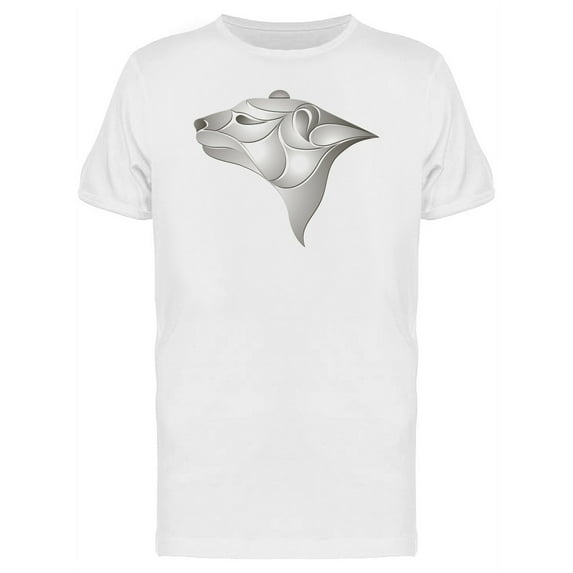 Polar Bear Head Wavy T-Shirt Men -Image by Shutterstock, Male Small