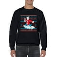 thumbnail image 1 of Polar-Bear Holiday Sweater - Festive ICEE Vibes Men's Sweatshirt, 1 of 4