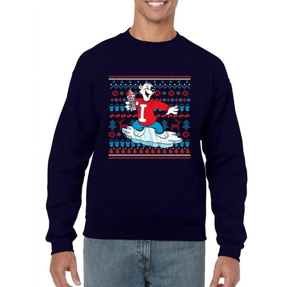 Polar-Bear Holiday Sweater - Festive ICEE Vibes Men's Sweatshirt