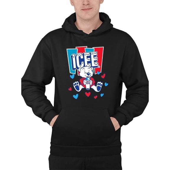 Polar-Bear ICEE Love - Adorable Cool Heart Graphic Men's Hoodie