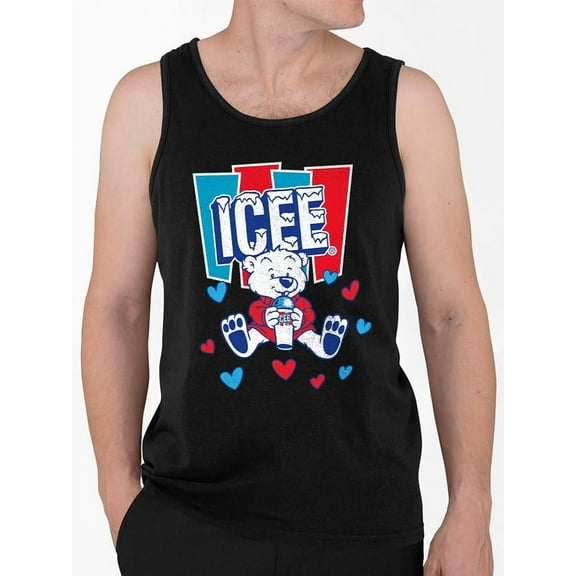 Polar-Bear ICEE Love - Adorable Cool Heart Graphic Men's Tank Top