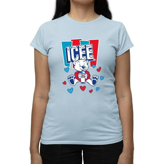 Polar-Bear ICEE Love - Adorable Cool Heart Graphic Women's T-shirt