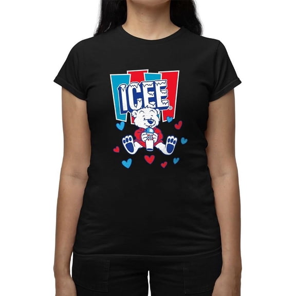 Polar-Bear ICEE Love - Adorable Cool Heart Graphic Women's T-shirt
