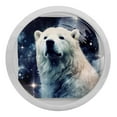 thumbnail image 1 of Polar Bear Kitchen Hardware: Fluorescent Drawer Pulls - Round 4-Pack, Glow-in-the-Dark Knobs for Cabinets, Wardrobes, and Dressers, 1 of 6