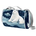 thumbnail image 1 of Polar Bear Large Waterproof Canvas Picnic Blanket with Carry Handle - Outdoor Beach Mat for Family - Foldable, Easy Clean, Sand Proof - Ideal for Camping, Hiking, Park, Travel - 79" x 59, 1 of 6