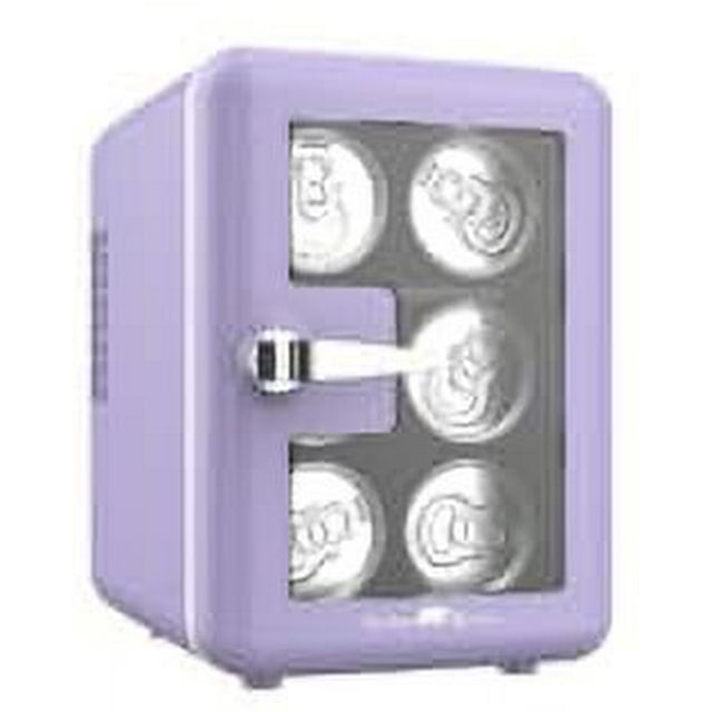 Polar Bear Mini Fridge Cooler, 4Liter Retro Window Compact Mini