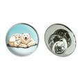 thumbnail image 1 of Polar Bear Mom with Cubs Family Metal 0.75" Lapel Hat Pin Tie Tack Pinback, 1 of 4