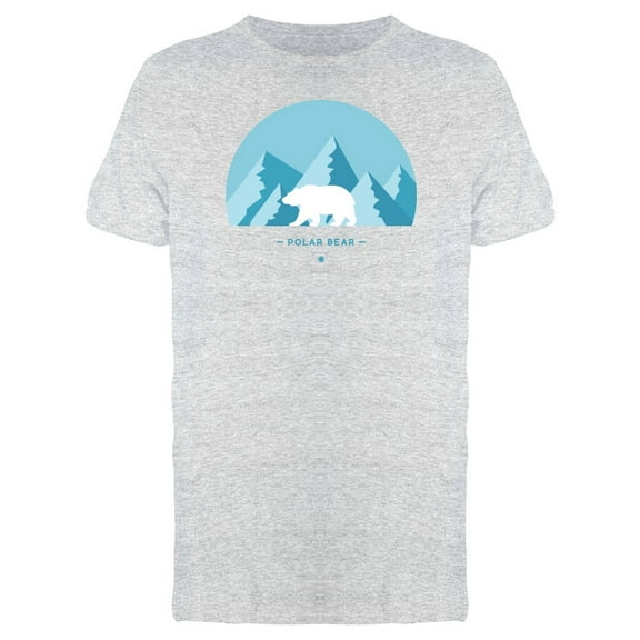 Polar Bear On Mountains Tee Men's -Image by Shutterstock