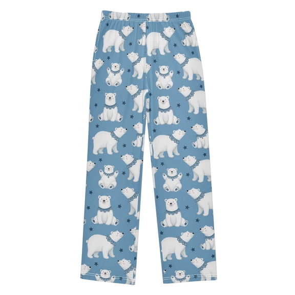 Polar Bear Pajama Pants Soft and Lightweight Elastic Waistband Pajama Pants