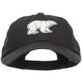 thumbnail image 1 of Polar Bear Patched Low Profile Cotton Cap - Black OSFM, 1 of 5