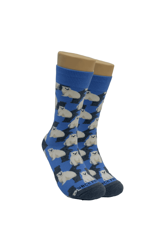 Polar Bear Patterned Socks (Adult Small - Shoe Sizes 2-5)