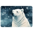 thumbnail image 1 of Polar Bear Polyester Non-Slip Machine Washable Floor Rug, for Office, Chair Rugs Included, 1 of 6