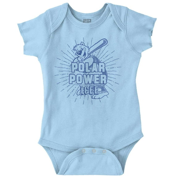 Polar Bear Power Icee Romper Boys or Girls Infant Baby Brisco Brands 12M