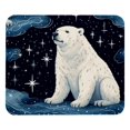 thumbnail image 1 of Polar Bear Printed Square Desk Mat Mousepad, 8.3x9.8 Inch, Non-Slip Rubber Bottom, Suitable for Office and Gaming, 1 of 6