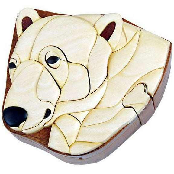 Polar Bear - Secret Wooden Puzzle Box