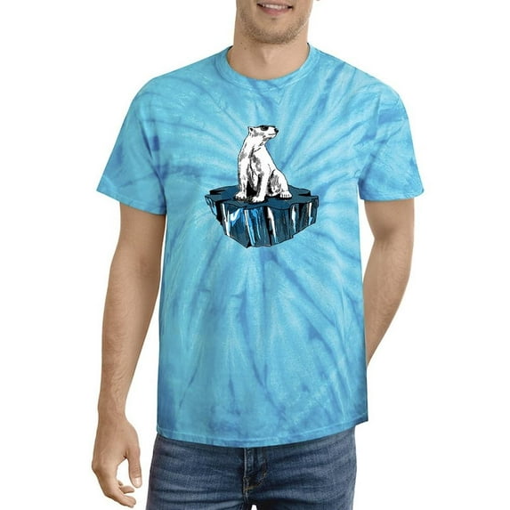 Polar Bear Standing On Ice Tie Dye Cyclone Men -Image by Shutterstock, Male Medium