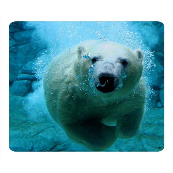 Polar Bear Swimming Mouse pads Gaming Mouse Pad 9.84x7.87 inches