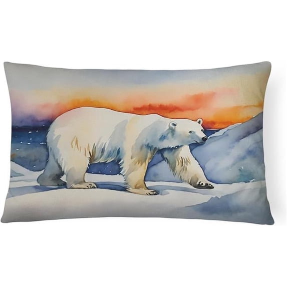 Polar Bear Throw Pillow DAC2978