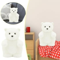 Polar Bear Toy Soft Stuffed Animal Cute Hugging Nursery For Kids Toddlers Baby Bedroom Cuddly Friend