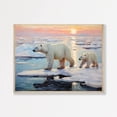 Polar Bear Vintage Style Nursery Wall Art, Bedroom, Nursery And Gallery ...