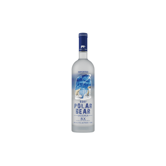 Polar Bear Vodka, 750 ml 40% ABV