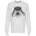 thumbnail image 1 of Polar Bear Wild Biker Sweatshirt Men -Image by Shutterstock, Male 3X-Large, 1 of 2