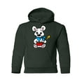 thumbnail image 1 of Polar Bear With Cereal Hoodie Juniors -Image by Shutterstock,  Medium, 1 of 4
