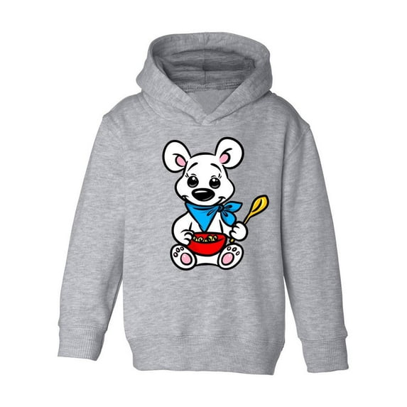 Polar Bear With Cereal Hoodie Toddler -Image by Shutterstock, 4 Toddler