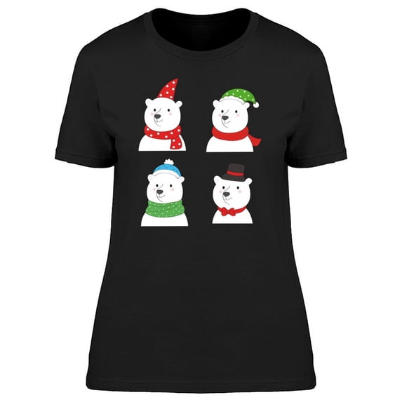 Polar Bear With Costumes T-Shirt Women -Image by Shutterstock, Female Medium