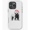 thumbnail image 1 of Polar Bear in a Christmas Hat Holiday Phone Case for iPhone 16 15 14 13 12 11 Pro Max Gift Idea Phone, 1 of 2