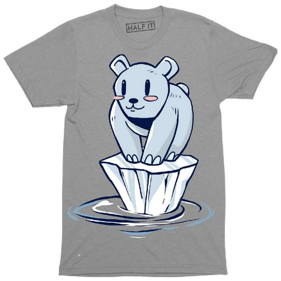 Polar Bear standing alone on Iceberg Awareness To The Global Warming T-Shirt