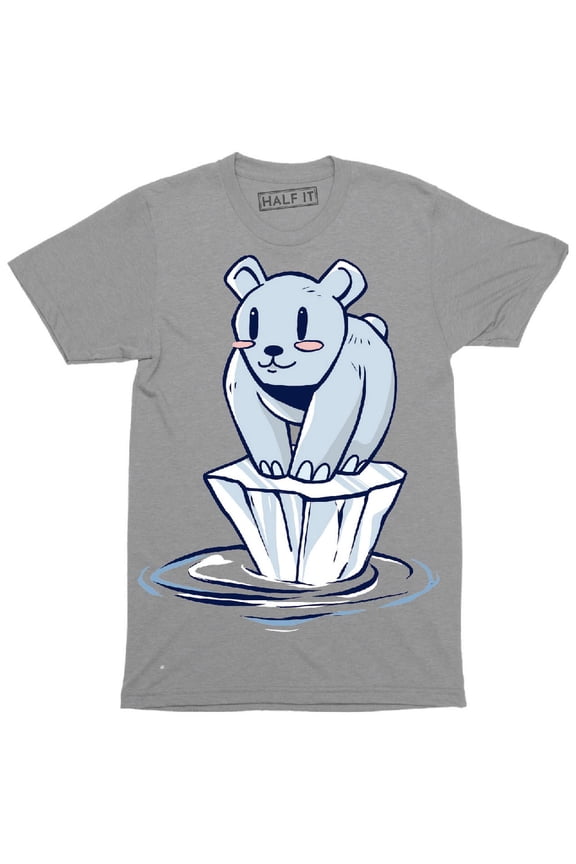 Polar Bear standing alone on Iceberg Awareness To The Global Warming T-Shirt