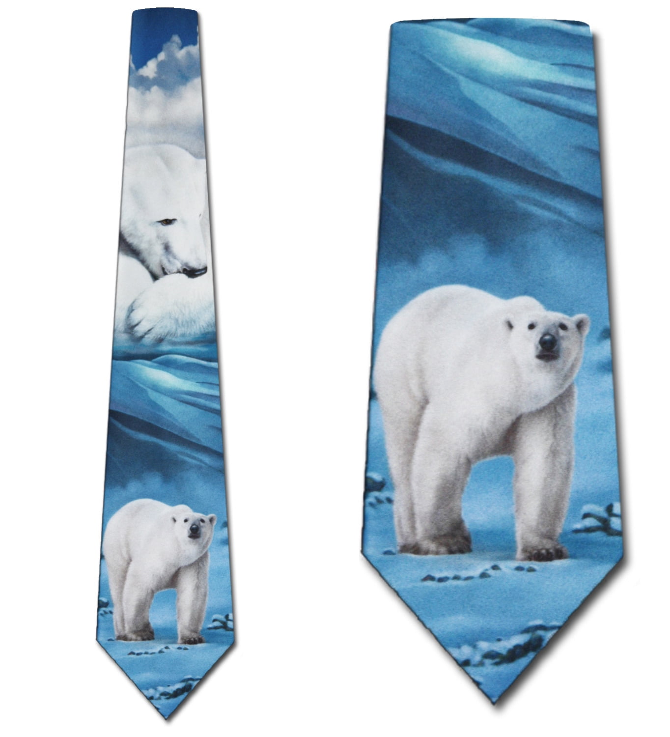 Polar Bear tie Necktie Mens Tie