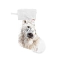 thumbnail image 1 of Polar Bear with Christmas Hat Watercolor Christmas Stockings Large Capacity 18 inch Gift Bag with Hook Xmas Holiday Decor 1 Pack, 1 of 8
