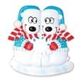 thumbnail image 1 of Polar Bears 1st Christmas Personalized Christmas Ornament DO-IT-YOURSELF, 1 of 2