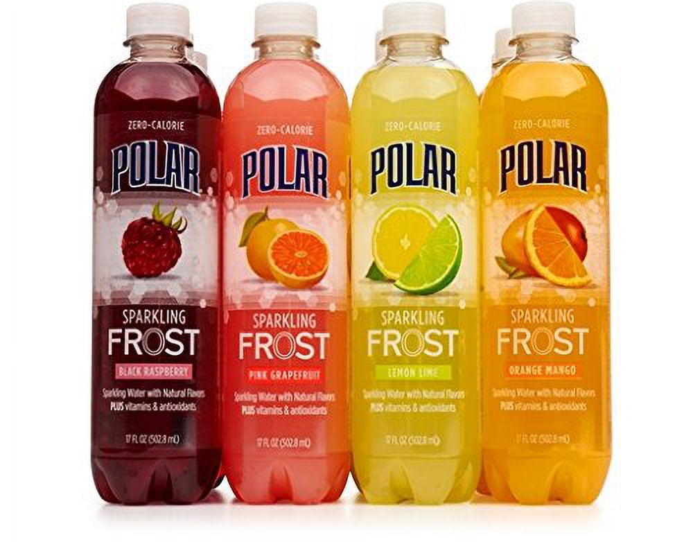 Polar Beverages Sparkling Frost Variety Pack, 17 Fluid Ounce (Pack Of