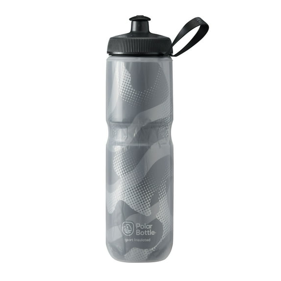 Polar Bottle 24 oz. Sport Insulated Water Bottle - Contender Charcoal/Silver