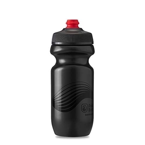 Polar Bottle 348163 20 oz Breakaway Wave Water Bottle, Charcoal & Black