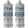 thumbnail image 1 of Polar Clear Satin Flawless Lacquer Spray, Clear Coat Spray Paint, 13.5 Fl Oz, 2 Pack, 1 of 7