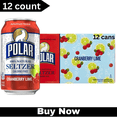 thumbnail image 1 of Polar Cranberry Lime Flavored Seltzer Water – 12 fl oz Cans, 12 Pack – Refreshing Sparkling Beverage, 1 of 1