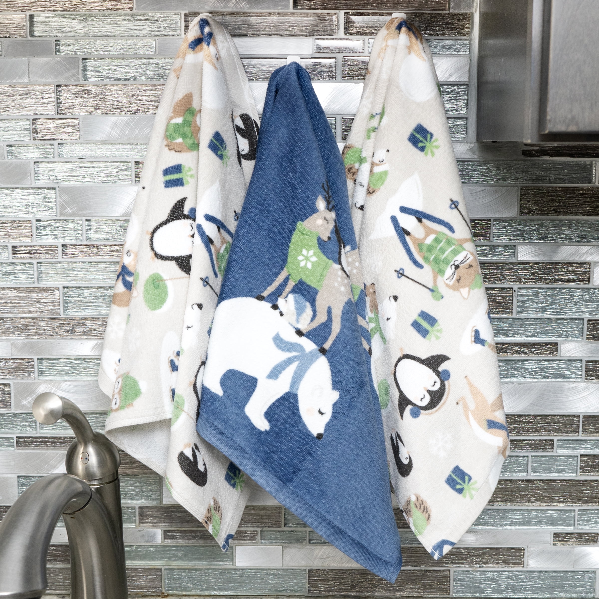 Noel Gnome Kitchen Towel Set, 3 Pack, Size: 16 in