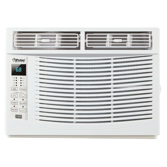 Polar Elite 6,000 BTU Window Air Conditioner with Digital Display, Remote Control
