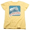 thumbnail image 1 of Trevco Sportswear WBM372-WT-2 Polar Express All Aboard Womens Short Sleeve T-Shirt, Banana - Medium, 1 of 2