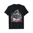 thumbnail image 1 of Polar Express Arctic Holiday Train Winter Theme Graphic Unisex T-Shirt, up to size 5XL, 1 of 2