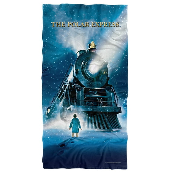 Polar Express Beach Towel, 30"x60", Polar Express Poster Beach Towel
