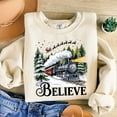 thumbnail image 1 of Polar Express Believe Christmas Sweatshirt – Holiday Train Ride Shirt, Family Matching Christmas Trip Tee, Santa Sleigh Winter Gift, 1 of 5