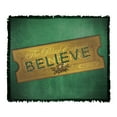 thumbnail image 1 of Polar Express Blanket, 50'x60' Believe Ticket Woven Tapestry Cotton Blend Fringed Throw, 1 of 5