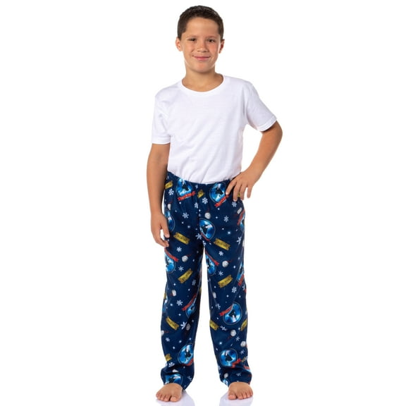 Polar Express Kids' Believe Train Christmas Holiday Movie Sleep Pajama Pants Lounge Sleepwear For Boys Girls