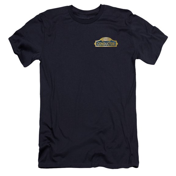 Polar Express - Conductor - Premium Slim Fit Short Sleeve Shirt - Large